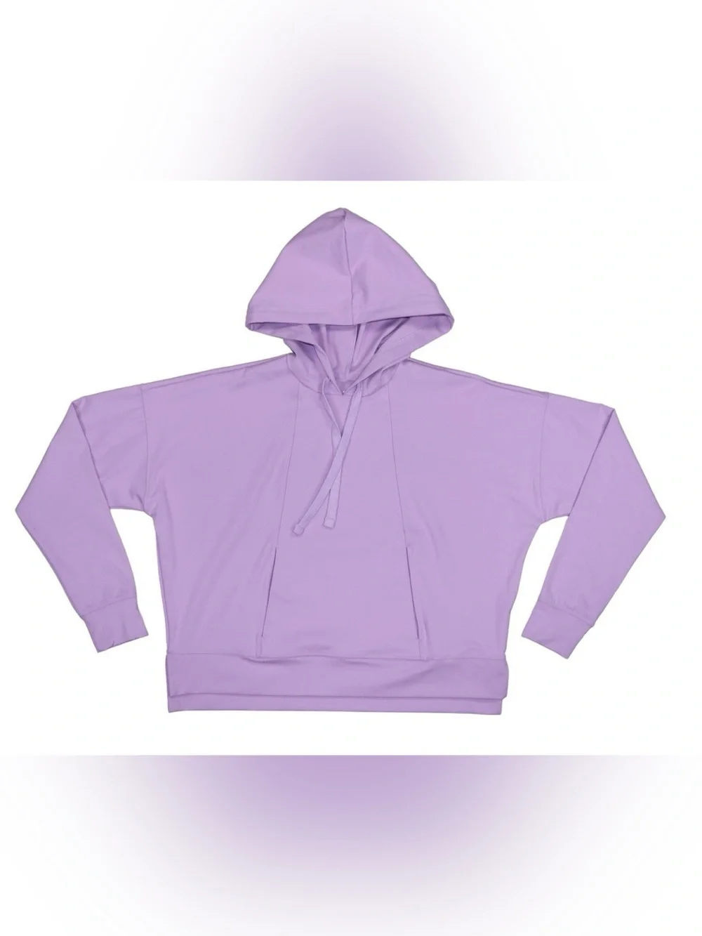Ideology Lilac Hoodie Long Sleeve Pullover Sweatshirt Active Relaxed Soft Purple - Picture 2 of 7